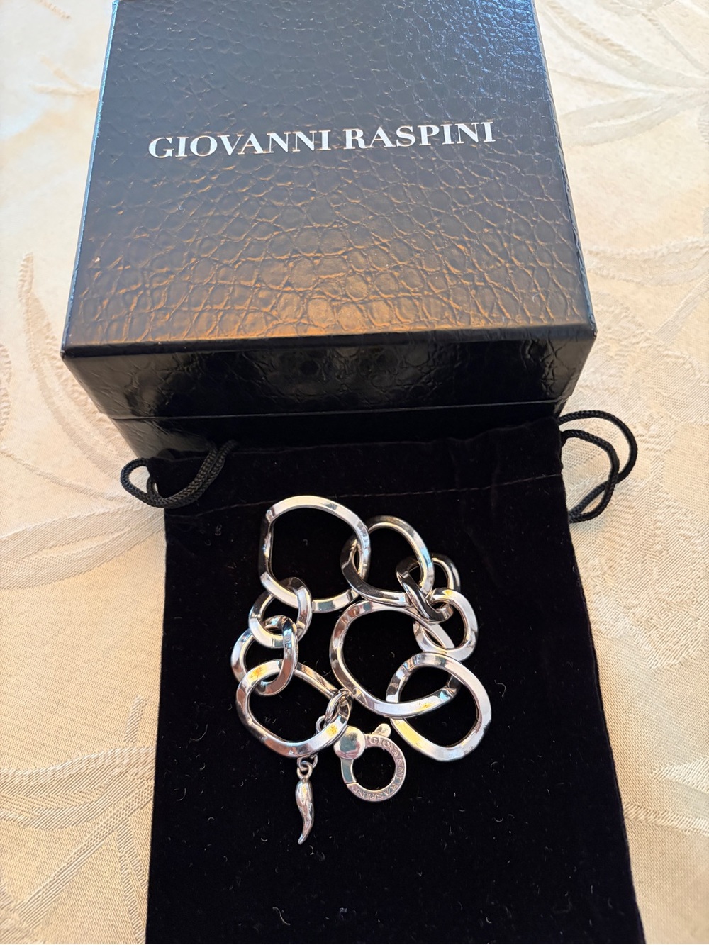 Women’s Silver Link Charm Bracelet - Silver